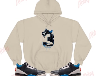 Sudadera con capucha 3 a juego con las Jordan 3 Rare Air, sudadera con capucha retro 3 Rare Air, sudadera con capucha para zapatillas Rare Air 3s