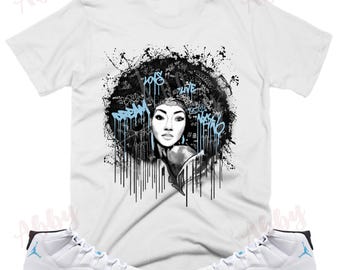 jordan 11 low legend blue matching shirt