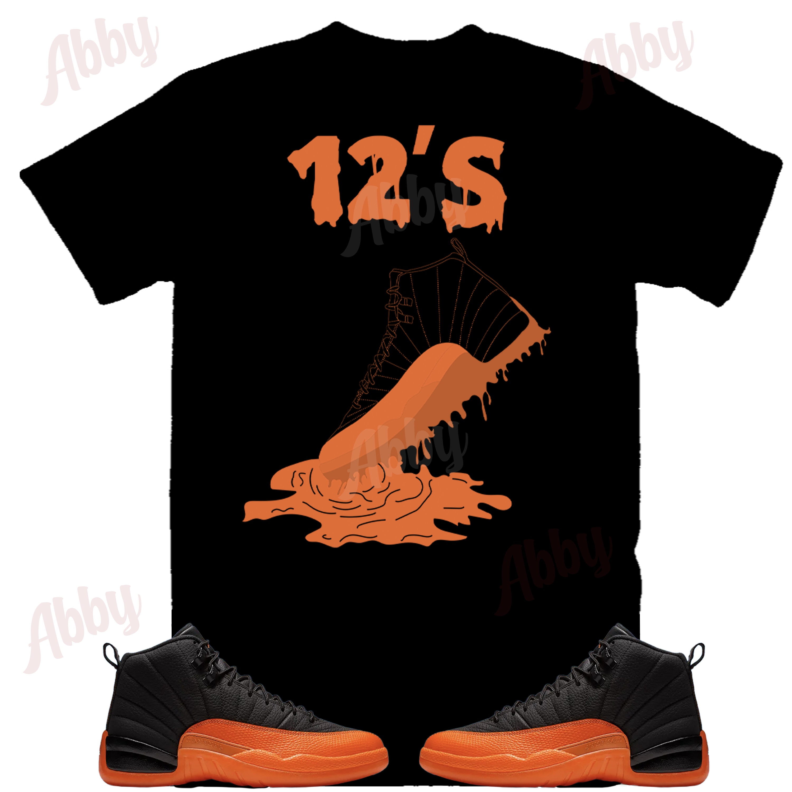 orange and black retro 12