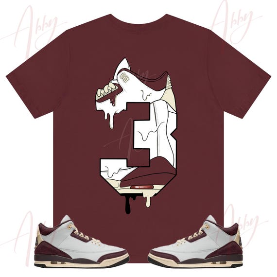 maroon jordan 3