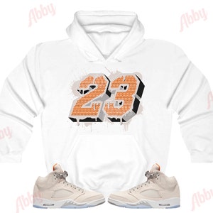 23 Hoodie to Match Jordan Retro 5 Craft Light Orewood Brown, 5 Craft Light Orewood Brown Hoodie, Craft Light Orewood Brown Sneaker Hoodie