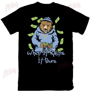 Bear Stack Paper Shirt to Match Jordan Retro 1 UNC Toe New, Retro 1 UNC Toe New Shirt, Jordan 1 UNC Toe New Sneaker Tee