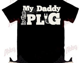 Black Shirt My Daddy is The Plug Shirt to Match Yeezy 350 Oreo, Yeezy 350 Oreo Shirt, Yeezy 350 Oreo Sneaker Tee