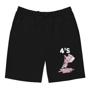 Shoe Dripping Shorts to Match Retro 4 Jordan womens orchid, Jordan 4 womens orchid Shorts, Jordan 4s womens orchid Sneaker Shorts