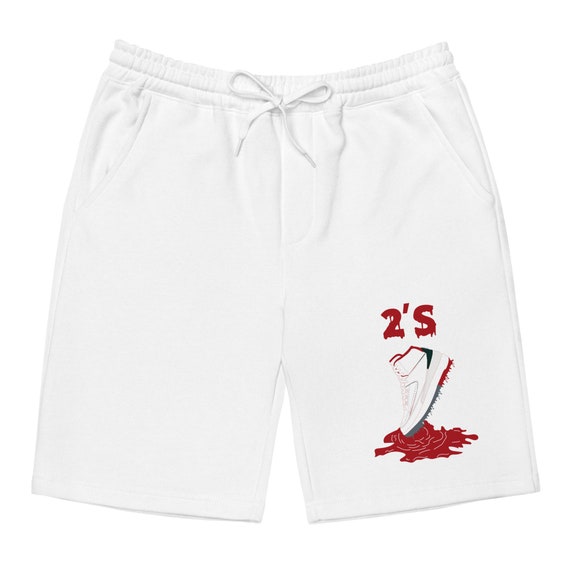 grey and red jordan shorts