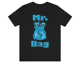Mr Bag Shirt to Match Jordan Retro 13 University Blue, Retro 13 University Blue Shirt, University Blue Sneaker Tee