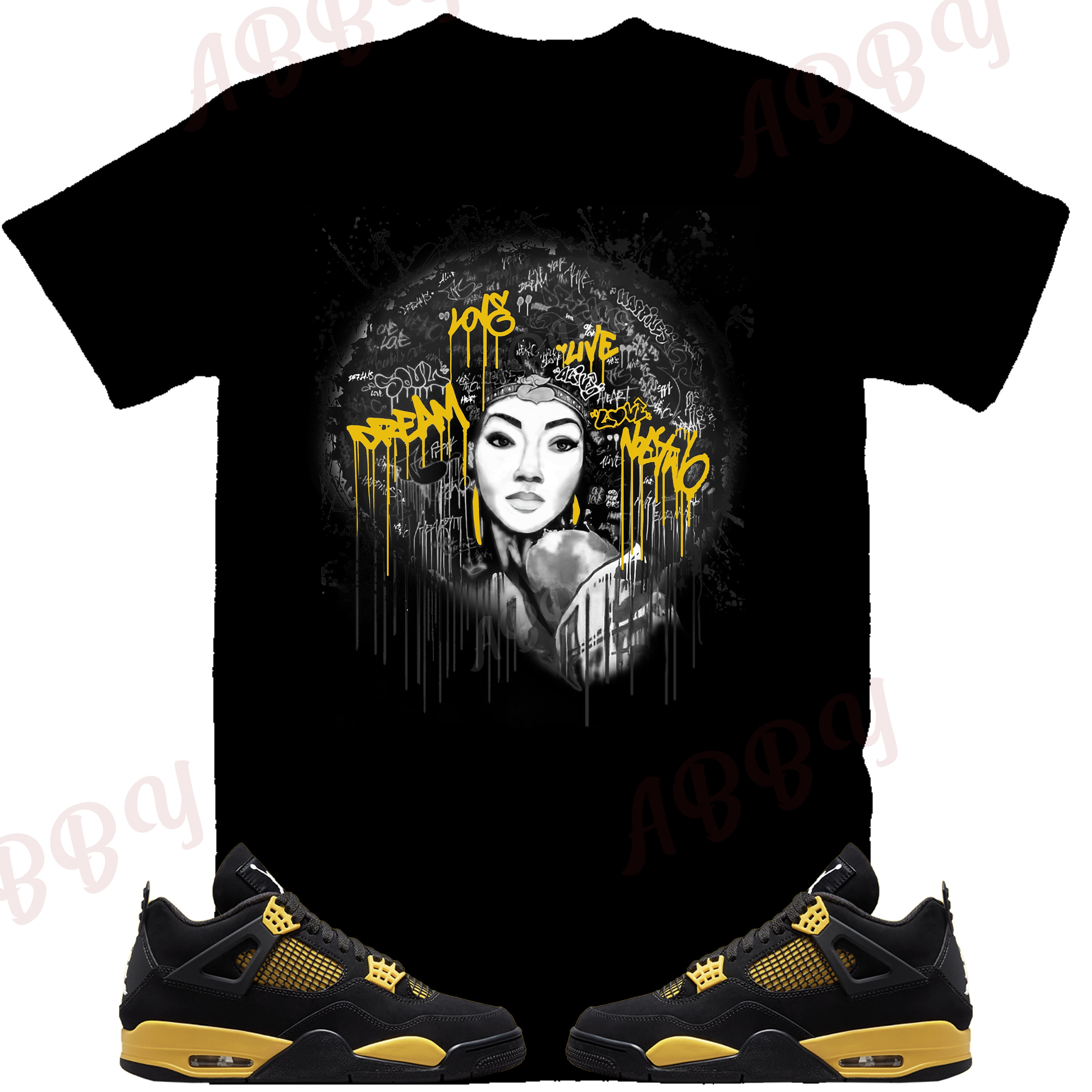 Jordan Brand Graphic Tshirt Black And Yellow Jordan T Shirt