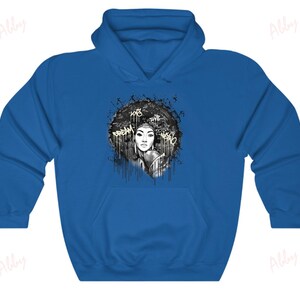 Afro Lady Hoodie to Match Dunks &quot;Gardenia&quot;, Dunks Gardenia Hoodie, Dunks Gardenia Sneaker Hoodie