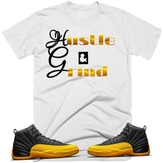 Jordan 12 University Gold Sneaker Shirt