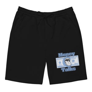 Money Talks Shorts to Match Jordan Retro 1 UNC Toe New, Retro 1 UNC Toe New Shorts, Jordan 1 UNC Toe New Sneaker Shorts