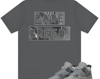 Chemise de race rare assortie à la Jordan 4 Wet Cement Sneaker Sneaker Tee