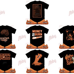 Dollar Bite Shirt to Match NOCTA Total Orange, NOCTA Total Orange Shirt, NOCTA Total Orange Sneaker Tee zdjęcie 6