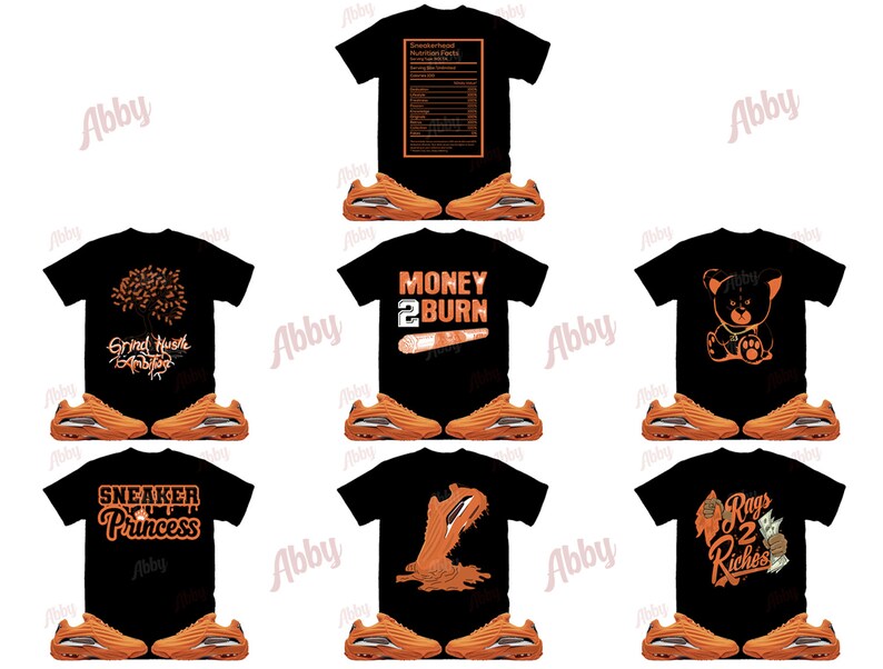 Dollar Bite Shirt to Match NOCTA Total Orange, NOCTA Total Orange Shirt, NOCTA Total Orange Sneaker Tee zdjęcie 6