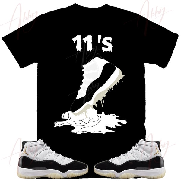 Shoe Dripping Shirt to match Retro 11 Gratitude, Jordan 11 Gratitude Shirt, Retro 11 Gratitude Tee