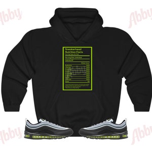 Nutrition Hoodie to Match Air Max 97 Neon ,Air Max 97 Neon Hoodie, Air Max 97 Neon Sneaker Hoodie