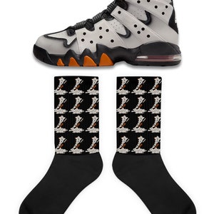 Shoe Dripping Socks to Match Jordan Barkleys Burnished Black, Barkleys Burnished Black Socks, Barkleys Burnished Black Sneaker Socks