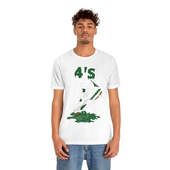 White 'Dead Presidents' Sneaker Tee – T-Shirt To Match J1 1 High Pine Green Seattle