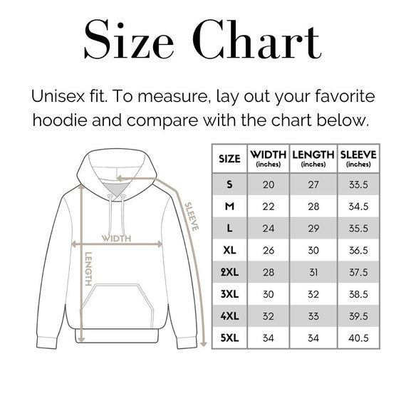 jordan hoodie size chart