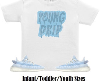 Young drip Yeezy 350 Mono Ice Sneaker Tee, Yeezy 350 Mono Ice Shirt, Blue Mono Ice Tee