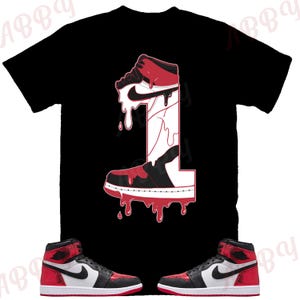 Number 1 Shirt to Match Jordan 1 Ruby, Retro 1 Ruby Shirt, Ruby 1s Sneaker Tee