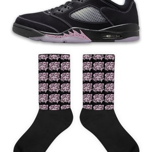 23 Socks to Match Retro 5 Low Dongdan, Jordan 5 Low Dongdan Socks, Retro 5 Low Dongdan Sneaker Socks
