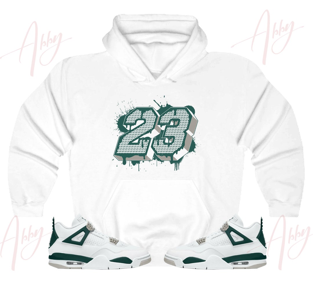 23 Hoodie to Match Jordan 4 Oxidized Green Retro 4 Oxidized Green Hoodie Oxidized Green 4s Sneaker Hoodie Etsy