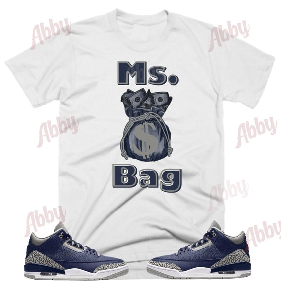 Bag Air Jordan Retro Georgetown Midnight Navy Sneaker Tee