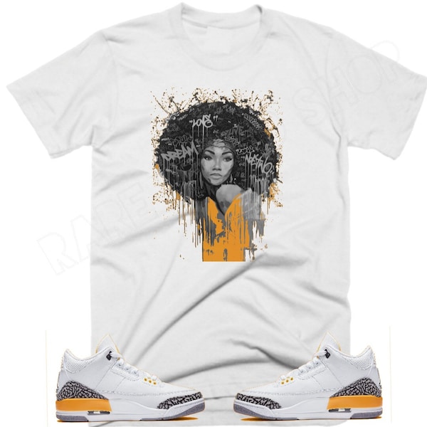 retro 3 laser orange shirt