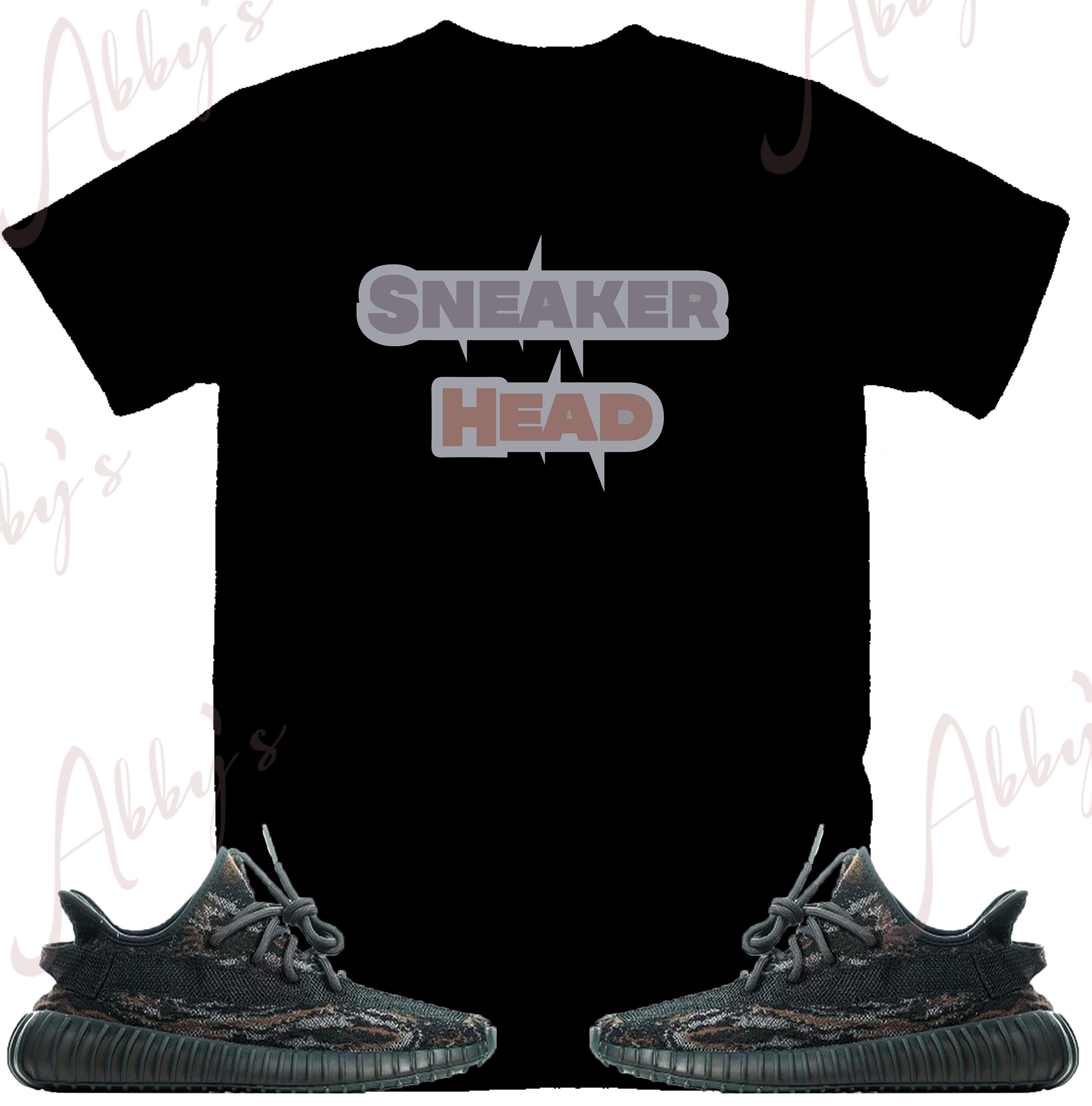 Sneaker Head Shirt to Match Yeezy 350 MX Rock, Yeezy 350 Mx Rock Shirt, Yeezy 350 Mx Rock Sneaker Tee