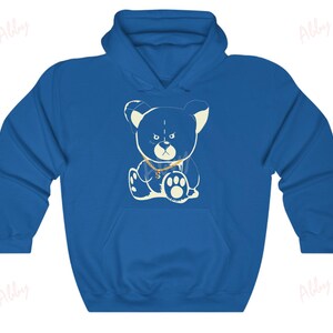 Teddy Bear Hoodie to Match Dunks &quot;Gardenia&quot;, Dunks Gardenia Hoodie, Dunks Gardenia Sneaker Hoodie