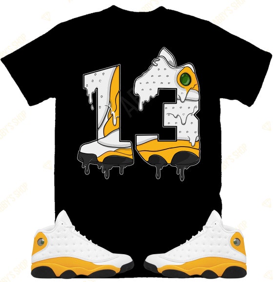 Number 13 Shirt to Match Air Jordan Retro 13 Del Sol Retro 13 Del Sol Shirt Del Sol Sneaker Tee Etsy