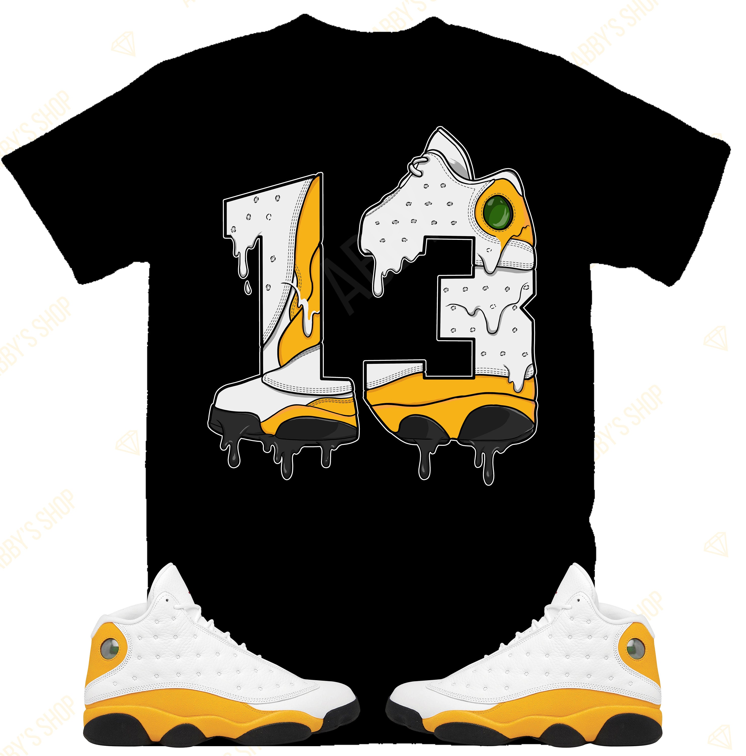 Number 13 Shirt to Match Air Jordan Retro 13 Del Sol Retro 13 - Etsy  Singapore