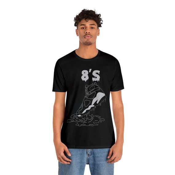 トップス TEE Shoe Dripping Shirt to Match Jordan 8 Winterized, Retro 8