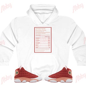 Nutritions Hoodie to Match Retro 13 Dune Red, Jordan 13 Dune Red Hoodie, Dune Red 13s Sneaker Hoodie