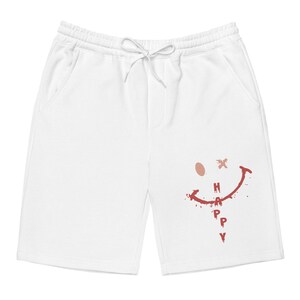 Happy Face Shorts to Match Retro 13 Dune Red, Jordan 13 Dune Red Shorts, Dune Red 13s Sneaker Shorts