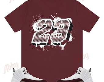 burgundy and white jordan 12