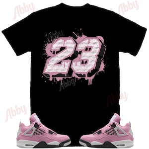 Rap T-Shirt Match Jordan 4 Orchid