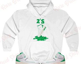 Sudadera con capucha Shoe Drippin para combinar con Jordan Retro 2 Lucky Green, sudadera con capucha Retro 2 Lucky Green, sudadera con capucha Retro 2 Lucky Green Sneaker