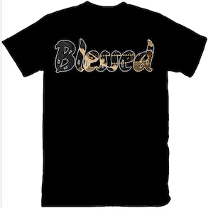 Blessed Shirt to Match Jordan 1 Metallic Gold Sneaker Tee