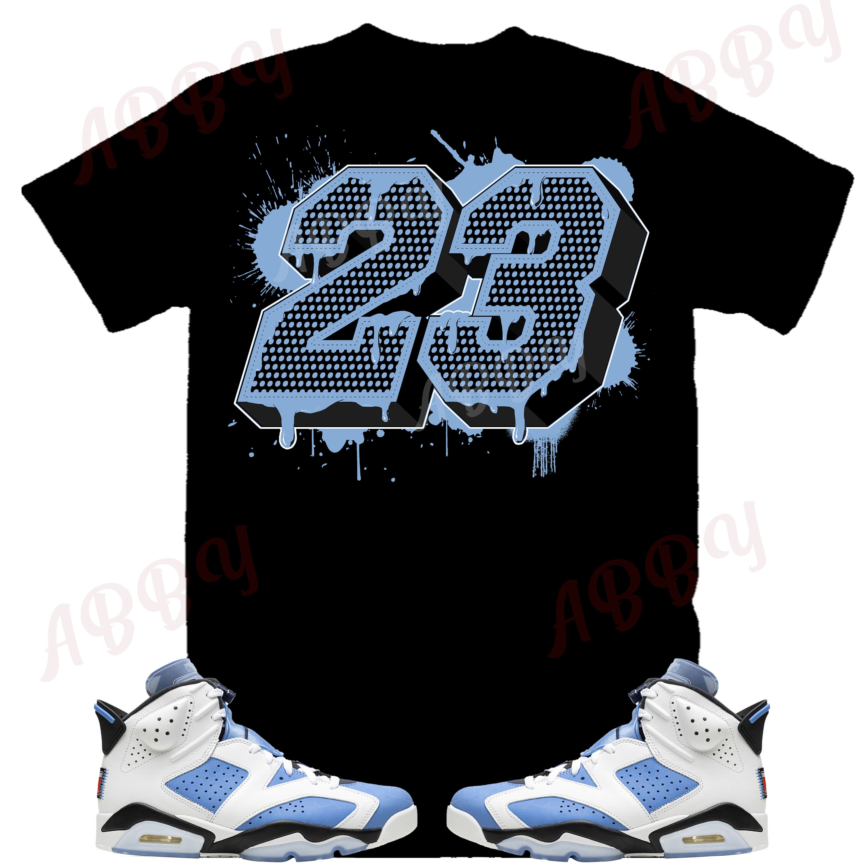 23 Shirt to Match Jordan Retro 6 UNC Retro 6 UNC Shirt Unc