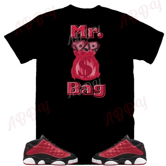 Mr Bag Air Jordan 13 Berry 13 Berry Sneaker Tee Retro 13 Berry Shirt Etsy