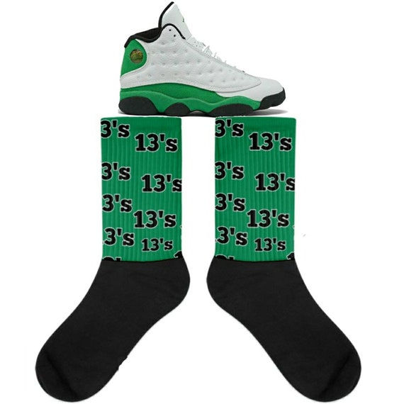 jordan retro 13 green and white