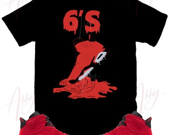 Shoe Dripping Shirt to Match Jordan Retro 6 Toro Bravo, Retro 6 Toro Bravo Shirt, Toro Bravo Sneaker Tee