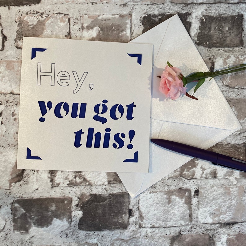 You got this Card/ Good Luck Card/ Encouragement Card | Etsy