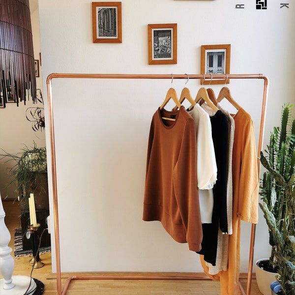 Basic Kupfer Kleiderständer - basic copper clothes rack, industrial design