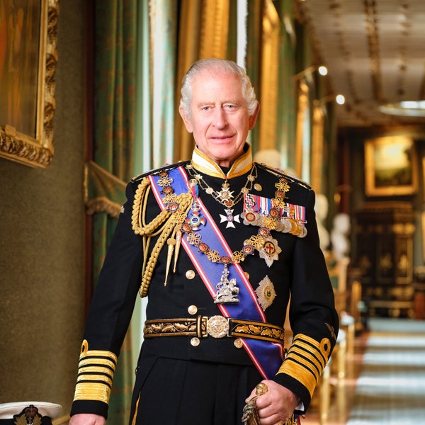 King Charles III - Official Portrait Print for Public Buildings - King Charles III Royal Regal Poster Print, Great Britain Monarch