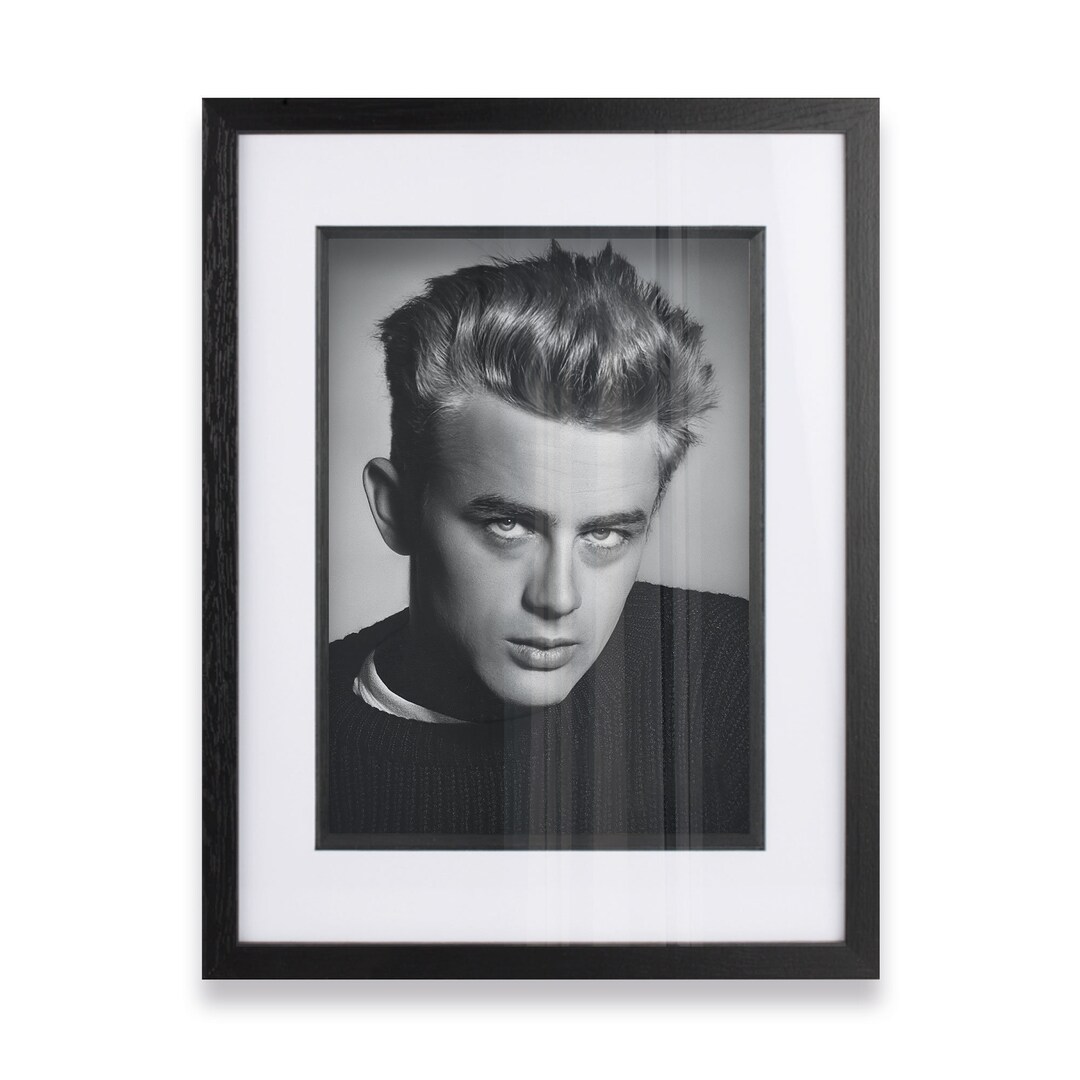 JAMES DEAN PRINT, James Dean Wall Art Poster, Black & White Remastered