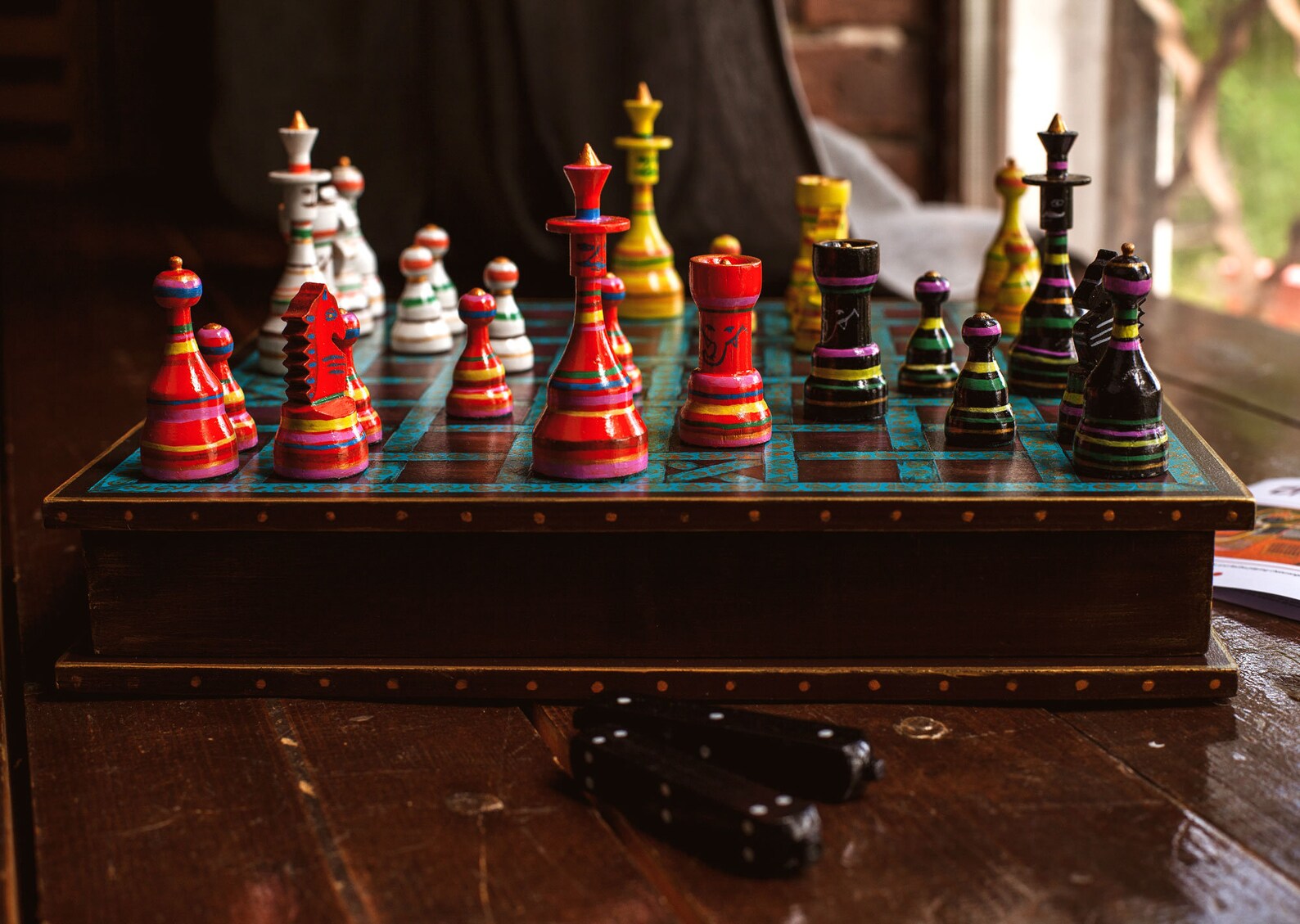 Chaturanga board game / chess family Ancient Indian game / Etsy