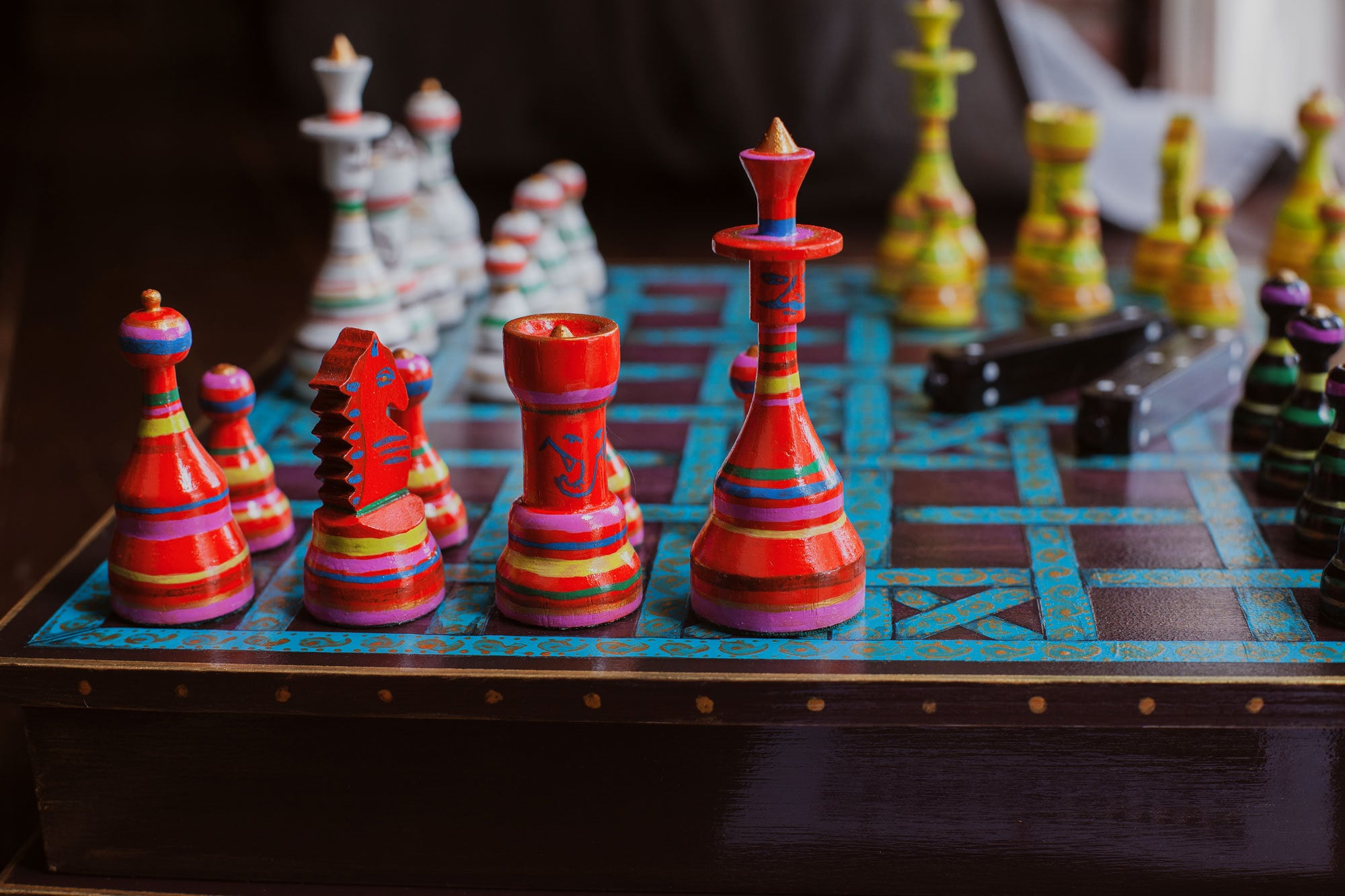 Chaturanga board game / chess family Ancient Indian game / Etsy