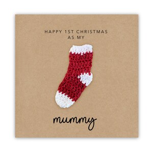 Weihnachten als Mama, Happy First Christmas As My Mummy, Baby Erste Weihnachtskarte, Frohe Weihnachten Mama, Karte von Baby, Ornament